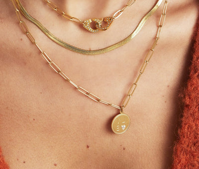 Ketting | Meerlaagse ketting Love goud