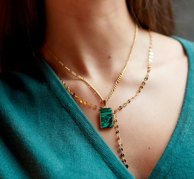 Ketting | Marmer groen