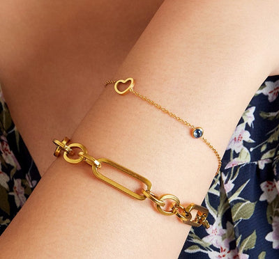 Armband | Geboortesteen september goud