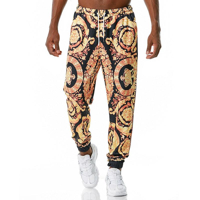 Printed jogging casual pants