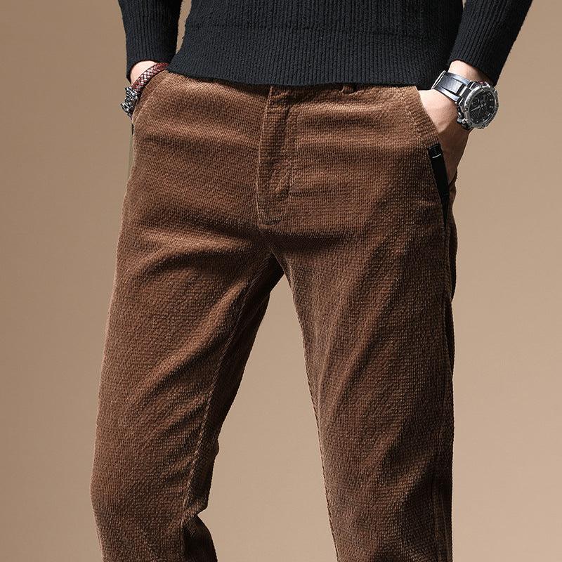 Men's Corduroy Youth Business Loose Pants