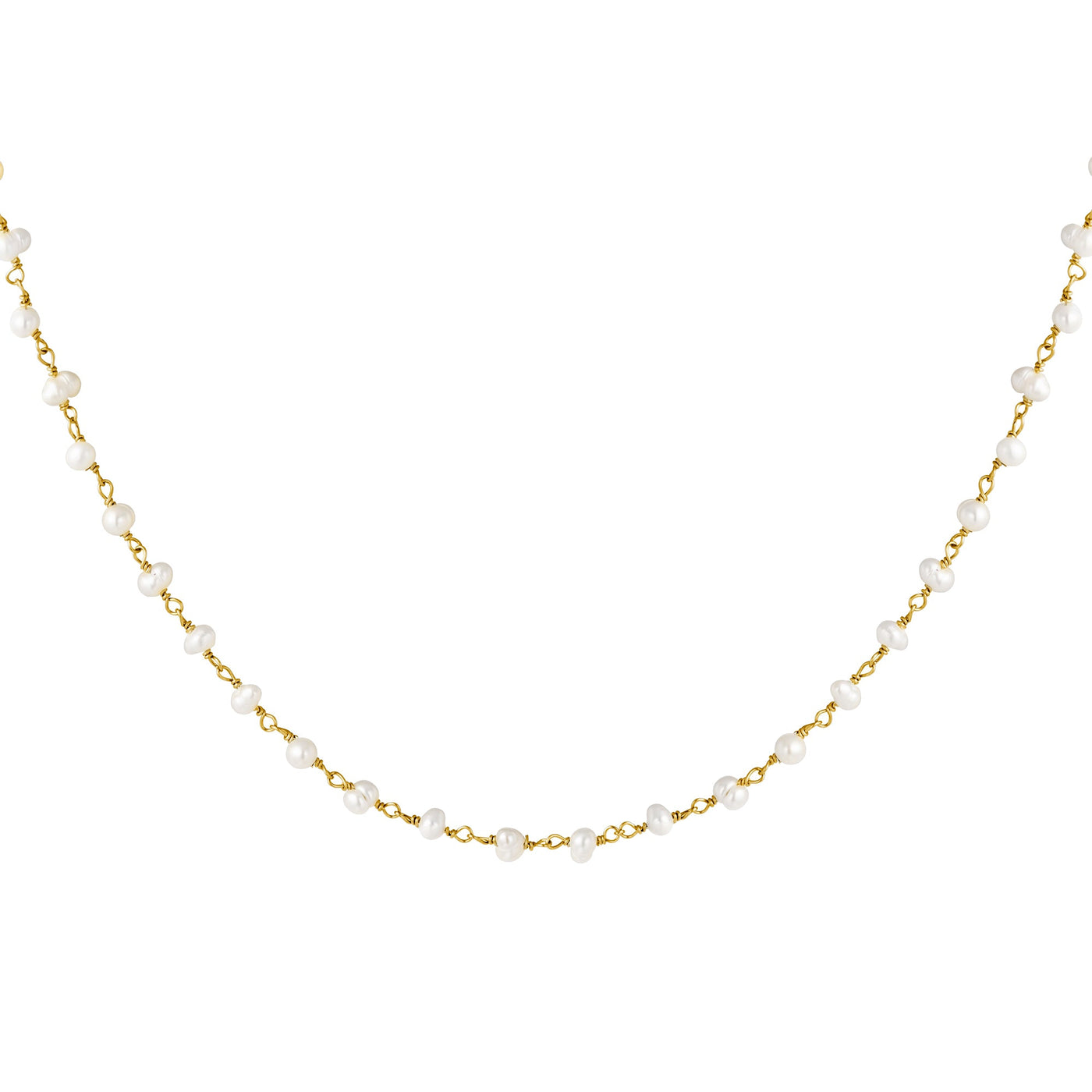 Ketting | Parels goud