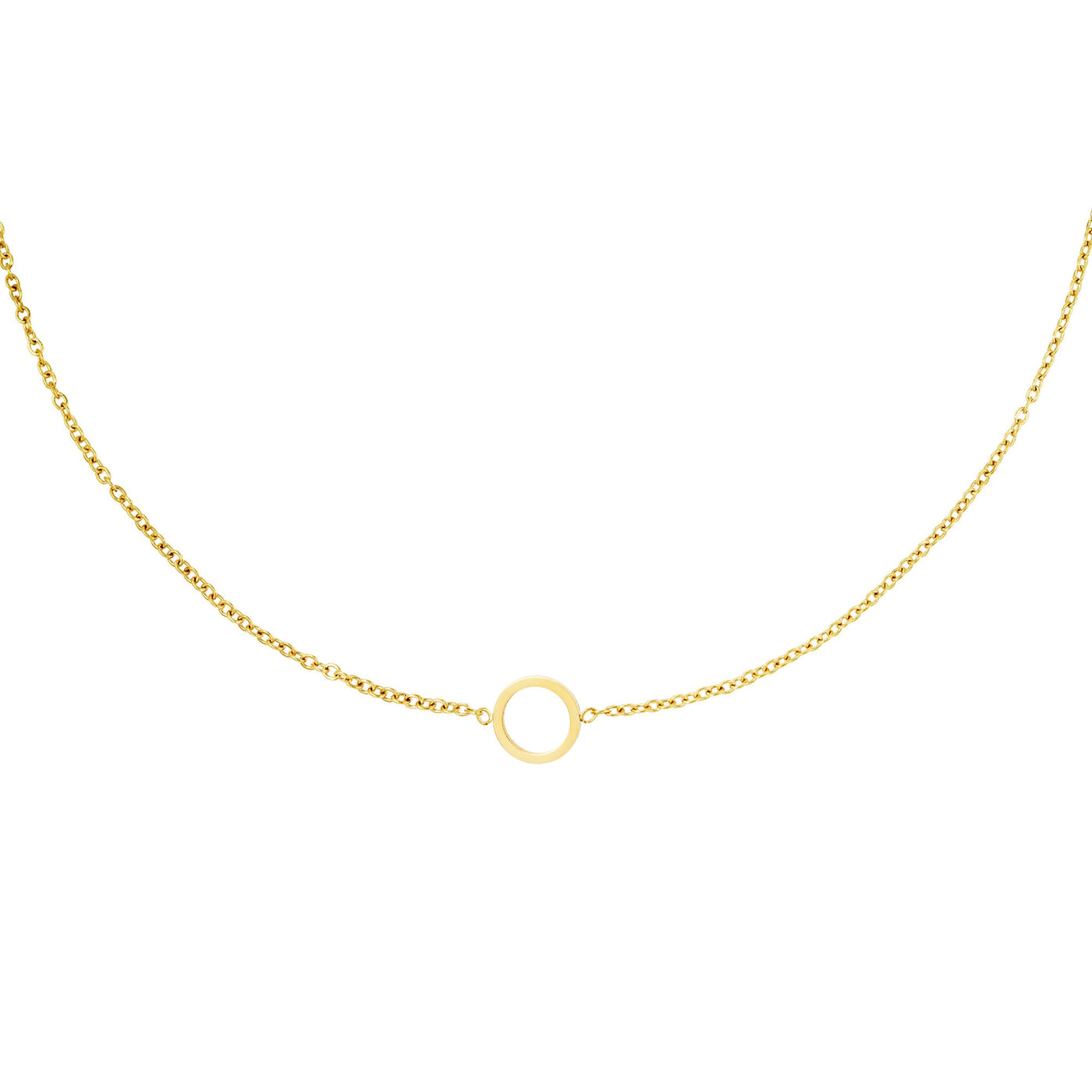 Ketting | Open cirkel goud