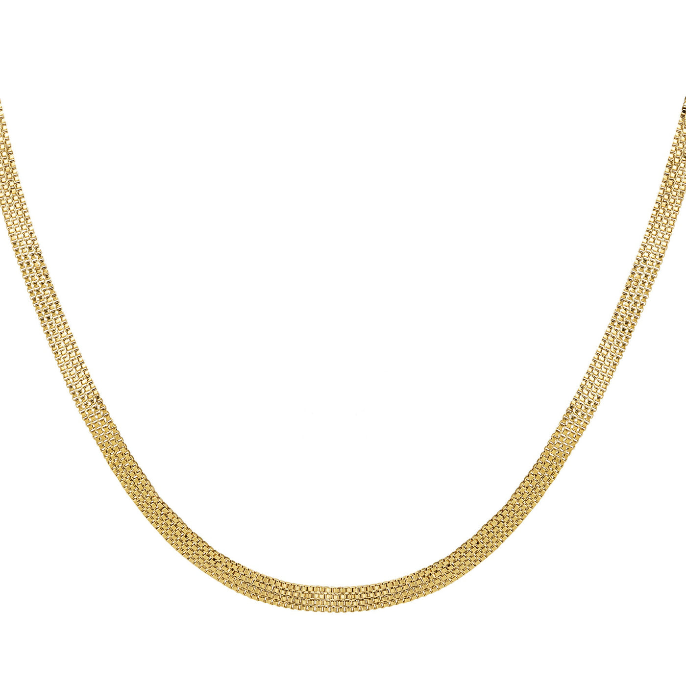 Ketting | Platte ketting goud