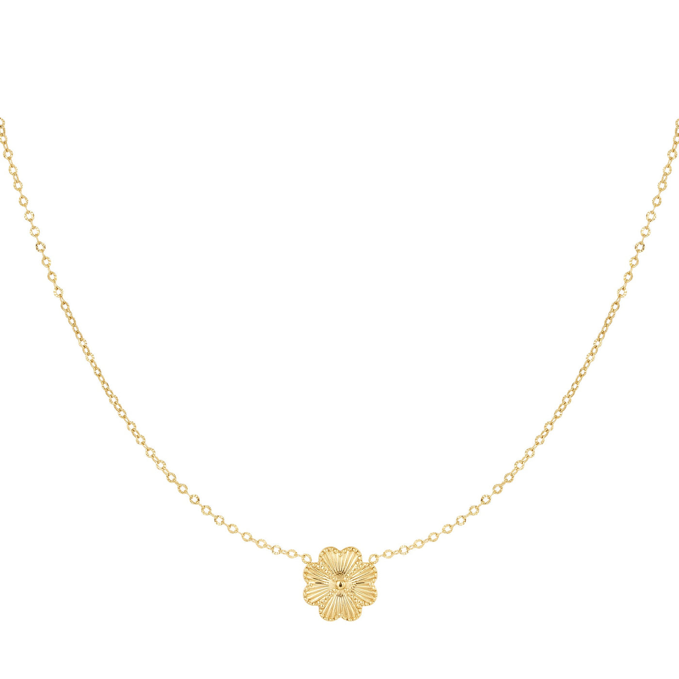 Ketting | Bloem goud