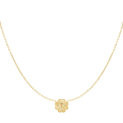 Ketting | Bloem goud