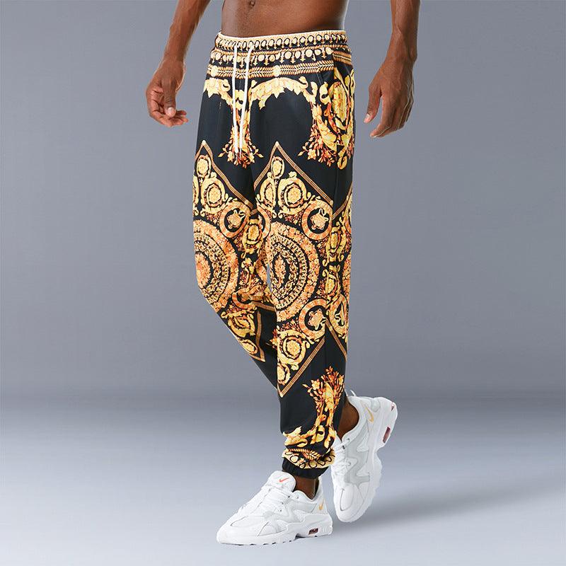 Printed jogging casual pants