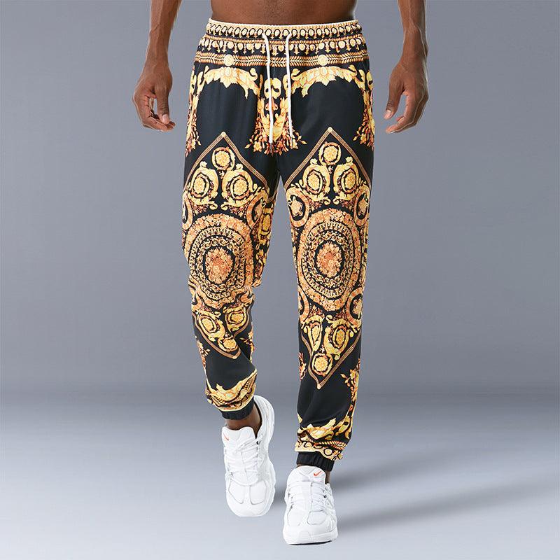 Printed jogging casual pants