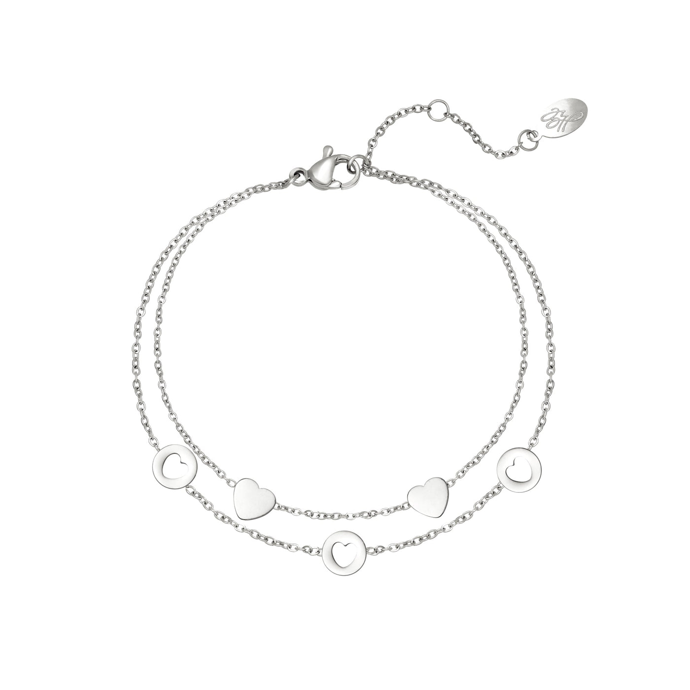 Armband | Romantisch zilver