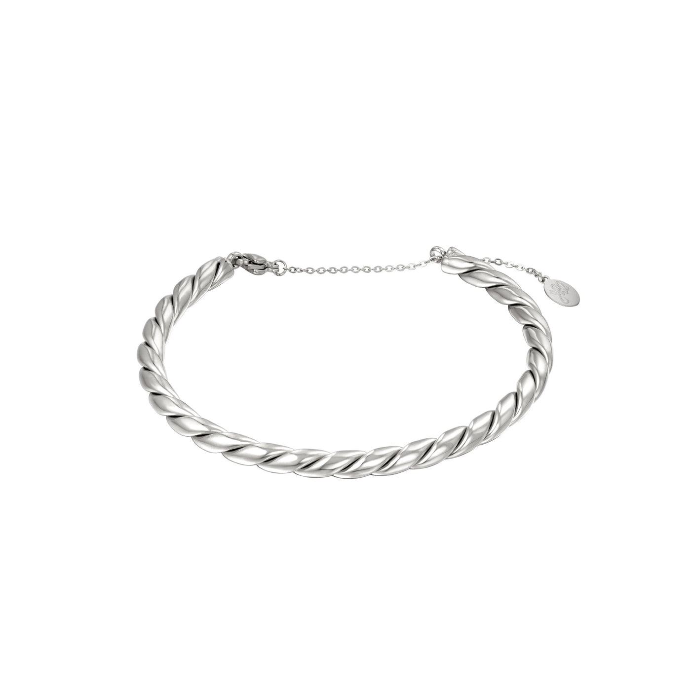 Armband | Touw zilver