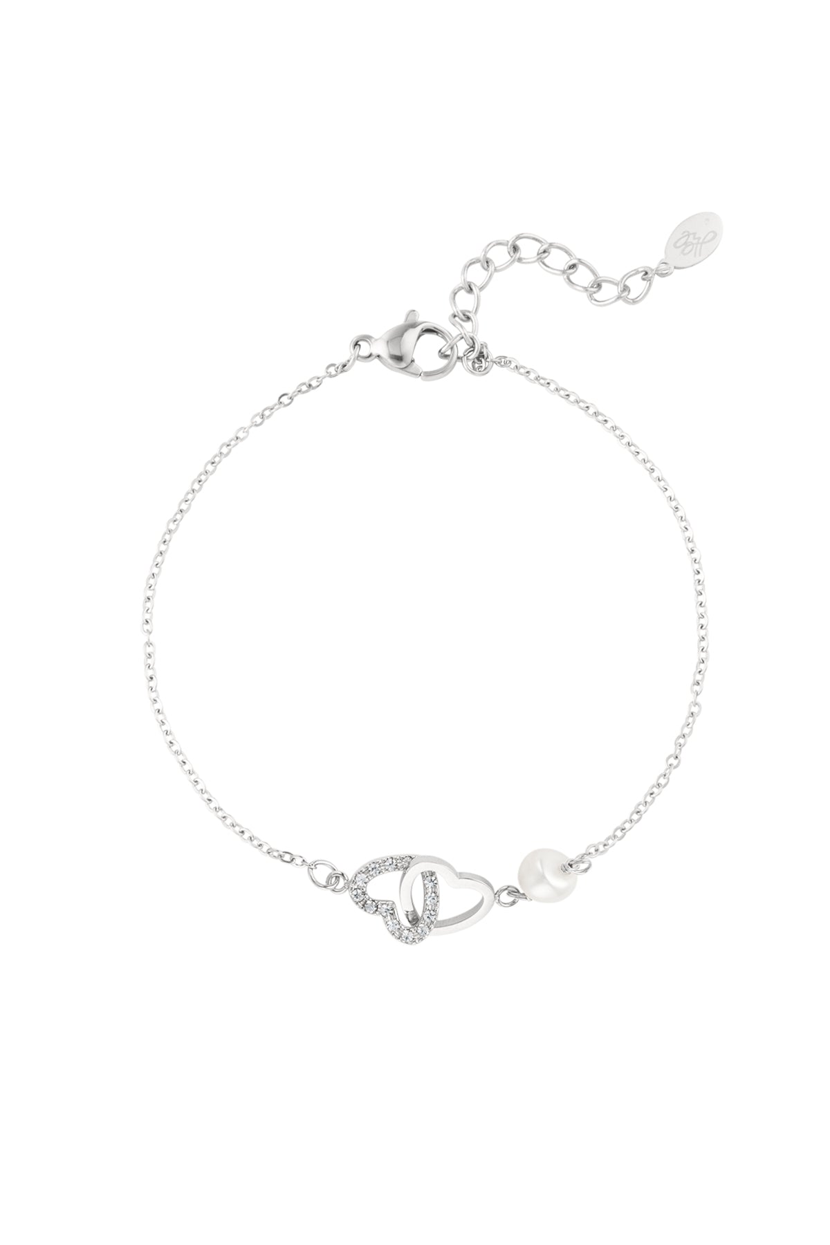 Armband | Forever hearts zilver