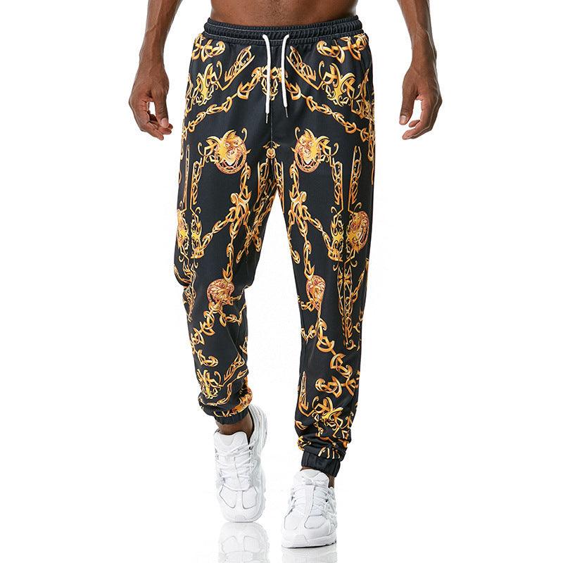 Printed jogging casual pants