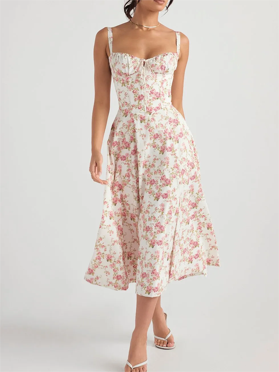 Flowered Bustier™ | Taillevormer Jurk