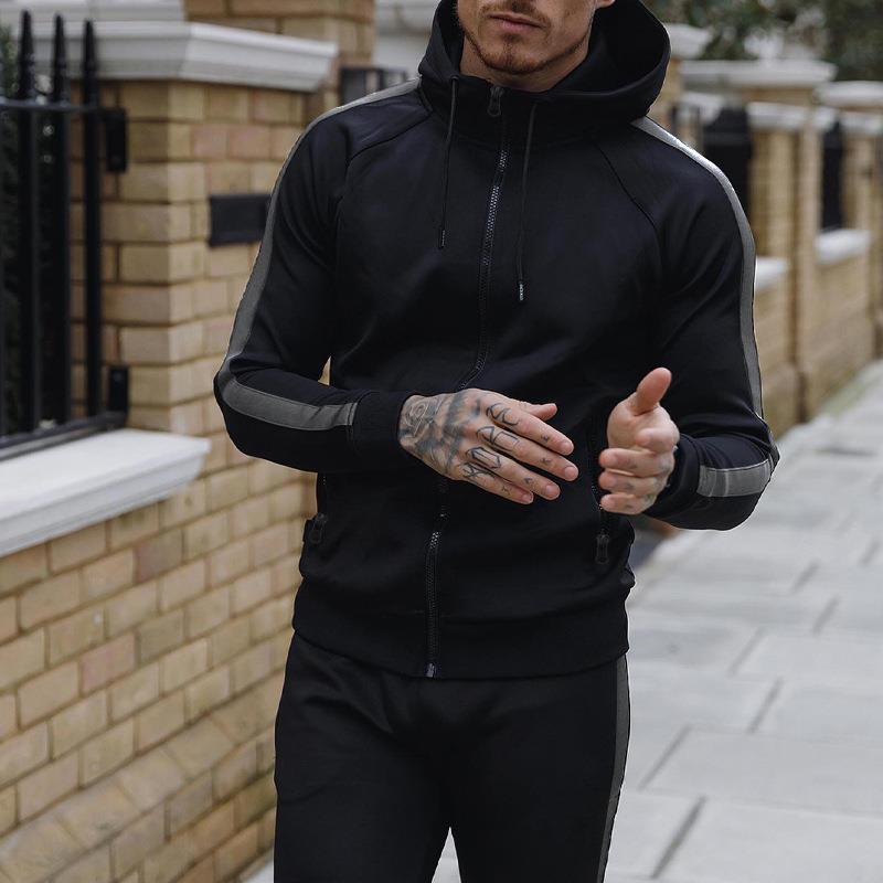 Men's Fashion Casual Running Fitness Suit Two-Piece Suit