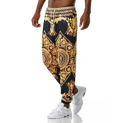 Printed jogging casual pants