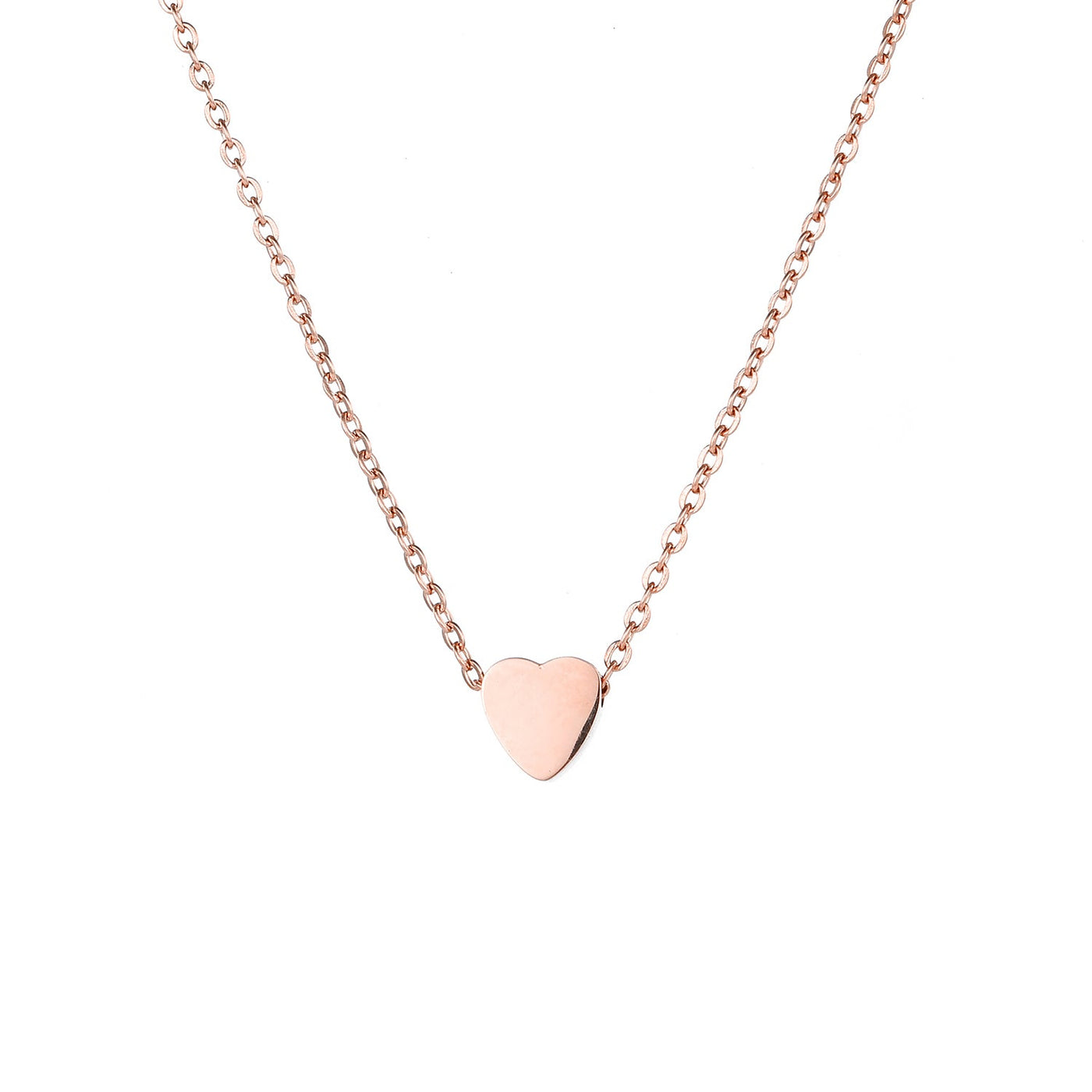 Ketting met hartje - Rose