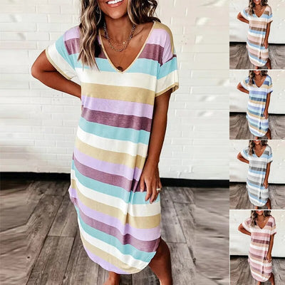 Jasmine | Comfy Striped Dress