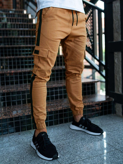 Men's Leather Bound Casual Pants