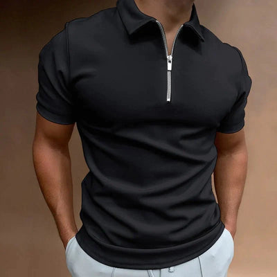 Lodaya - Poloshirt met halve rits